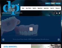 Tablet Screenshot of denture-id.com